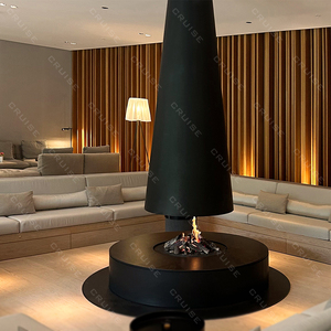 CRUCERO 360 ° Vista <span class=keywords><strong>panorámica</strong></span> de llama Efecto de llama Techo colgante 600mm <span class=keywords><strong>Chimenea</strong></span> suspendida de carbón electrónico - Product Image 1