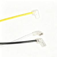 Kabel Harness Konektor JST 3-Pin dengan Konektor Terminal Transparan Berbentuk L untuk Lampu LED Strip, Kulkas & Peralatan Rumah Tangga
