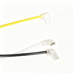 Faisceau de câbles avec connecteur JST à 3 broches et connecteurs de borne transparents en forme de L pour bande LED, réfrigérateur et appareils électroménagers - Product Image 2