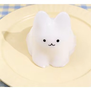 Jouets anti-stress super mignons en forme de petit chat blanc, Taba Squishy à remontée lente, jouets à presser en TPR pour soulager le stress, vente en gros - Product Image 6