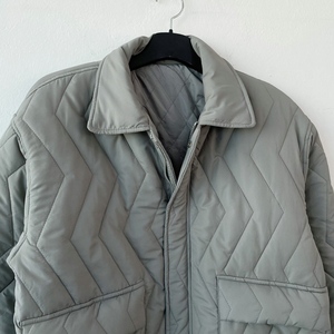 Veste matelassée en nylon recyclé pour <span class=keywords><strong>homme</strong></span>, col montant, poches, coupe oversize, légère, rembourrée, décontractée, pour l'hiver, vente en gros - Product Image 3
