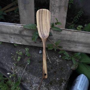 Wooden Spoon And Spatula Set 3 Piece Hand Wash Only Non Stick Cooking Utensils For Kitchen Use - Product Image 4