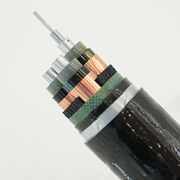 Cable de Alimentación de Aluminio 1kv 6.6kv 11kv 30kv 33kv 35kv, 3 Núcleos, Un Núcleo, Media Tensión, XLPE, Blindado, para Estación de Energía Marina, IP66