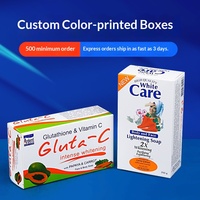 Cajas de Cartón Blancas Personalizadas para Empaque de Cosméticos (Rubor, Aceite Esencial) con Impresión Offset y Logotipo Personalizado