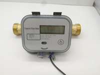 Compteur de chaleur ultrasonique compact pour la maison, écran LCD, matériau en laiton, LoRaWAN, RS485, vanne d'arrêt automatique, IP68, certifié MID OEM