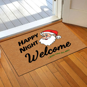 Alfombra de Entrada Personalizada con Diseño Navideño, Antideslizante, de Imitación de Fibra de Coco, para Exteriores, Sala de Estar, Entrada, Puerta - Product Image 6