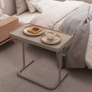 Modern Space-saving Wooden Lifting Foldable Sofa Corner <strong>Table</strong> Metal <strong>Height</strong> <strong>Adjustable</strong> Bedside <strong>Table</strong> Side <strong>Table</strong> with Cup Holder - Product Image 6