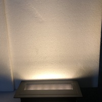 Lumière encastrée pour marches avec cellule photoélectrique, CCT sélectionnable 2700K, IP67, pour terrasses et escaliers extérieurs