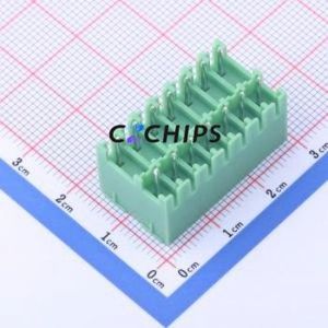 KF2EDGKVH-3.81-2*7P Plug-in Terminal Block Through hole,P=3.81mm Connector Board-to-Board / Socket - Closed 2x7P 3.81mm Green - Product Image 2