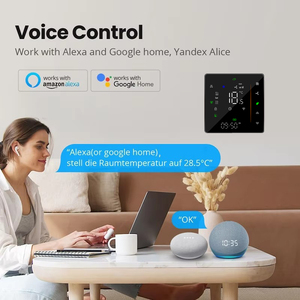 3h2c wifi thông minh kỹ thuật số nhiệt HVAC cuộn dây Quạt ABS vật liệu thiết kế hiện đại phòng khách sạn điều hòa không khí sàn hệ thống sưởi ấm - Product Image 3