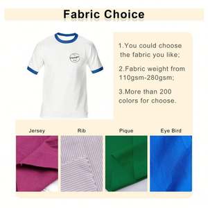 Vente en gros logo personnalisé hommes décontracté sport salle de sport rue impression numérique coupe régulière couleur bloquant hommes blancs t-shirt t-shirts en coton - Product Image 2