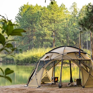 <span class=keywords><strong>Tente</strong></span> <span class=keywords><strong>d</strong></span>ôme OEM grande capacité 6-8 personnes avec cheminée, imperméable pour le camping hivernal, les activités familiales en plein air, la chasse et la pêche - Product Image 2