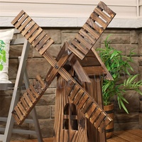 Cour Moulins À Vent Décoratifs Jardin En Bois Carton Ornements Décoration De Jardin Intérieur Table Top En Bois Baril Fontaines D'eau 200pcs