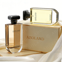 Flacon de parfum en verre de luxe 100 ml avec bouchon en zamac, emballage personnalisé pour flacon de parfum, boîte à parfum
