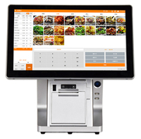 Sistema POS de Pantalla Dual RUINAI RN-F8, CPU Intel I3/i5, Pantalla Táctil Capacitiva, Impresora Térmica de 58 mm, Wi-Fi 6, Uso en Comercios