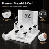 Support de présentation de montres vertical en acrylique transparent de luxe personnalisé pour les magasins de détail, vente en gros, directement de l'usine en Chine