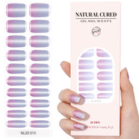 Nouvelle Offre Spéciale : Enveloppes d'Ongles en Gel Effet Œil de Chat à Séchage Naturel, Personnalisables avec Paillettes, Vente en Gros