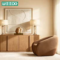 Fauteuil rembourré haut de gamme pour salon, chaise de salon avec coussins en tissu écologique, dossier enveloppant, mobilier d'intérieur pour hôtel