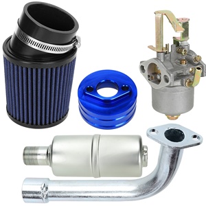 适用于79cc 98cc 3.0hp CT100U CC100X迷你自行车卡丁车的HIAORS化油器<span class=keywords><strong>Carb</strong></span>空气过滤器适配器排气管消声器第2级套件 - Product Image 3