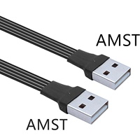 Cable USB 2.0 de Silicona Suave, Conectores de Extensión USB-A Macho a Hembra, Diseño en Forma de L, Transmisión de Datos, Alimentación de Energía para Computadora