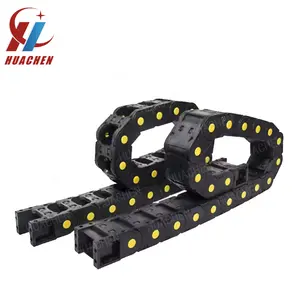 Các nhà sản xuất sản xuất Nylon Cable chains với có thể mở ra loại bảo vệ cầu kéo Cable Chain