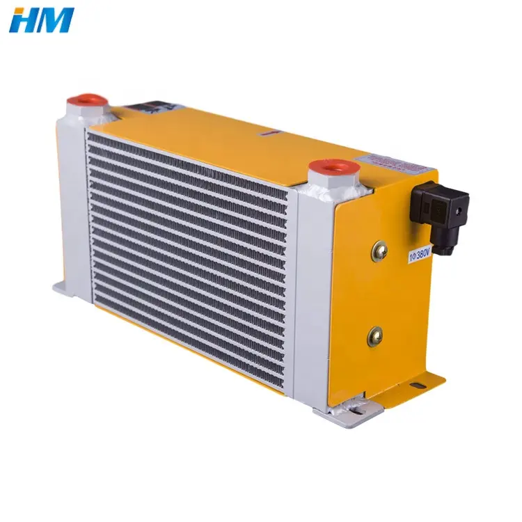 Custom High quality Plate fin heat exchanger AH0608TL aluminum brazed 60L oil coolers with fan