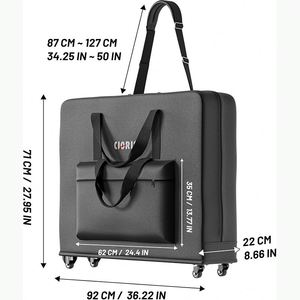 Tables de massage universelles noires BSCI MProfessional avec une poche, sac de transport direct usine - Product Image 3