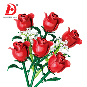 Ensemble <span class=keywords><strong>de</strong></span> blocs <span class=keywords><strong>de</strong></span> construction <span class=keywords><strong>de</strong></span> fleurs <span class=keywords><strong>de</strong></span> rose DIY, bouquet artificiel avec gypsophile, décoration d'intérieur, <span class=keywords><strong>jouet</strong></span> <span class=keywords><strong>de</strong></span> construction artisanal, cadeau <span class=keywords><strong>de</strong></span> la Saint-Valentin - Product Image 4
