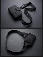 Sac bandoulière personnalisé en polyester, impression logo OEM, sac de poitrine transversal, petit sac promotionnel pour cadeaux et branding