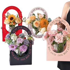 Caja de Papel Plegable para Flores, Cesta de Flores Rectangular para el Día de la Madre, Caja de Regalo para Floristería, Caja para Ramos de Flores - Product Image 2