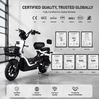 Vélo Électrique Urbain Numérique à Moteur Brushless, avec Panier de Rangement, Cadre en Acier – Vente Chaude Directe Usine Chinoise pour la Vente en Gros
