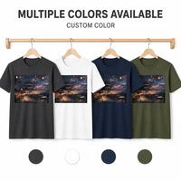 T-shirts décontractés pour hommes en jersey 100% coton lourd 240 grammes, impression sérigraphique, écologiques, personnalisez votre propre design et logo