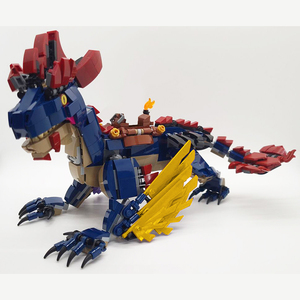 Goldmoc <span class=keywords><strong>Ark</strong></span> Survival Evolved videojuego juguetes para niños bloques de construcción de bloques de juguete Rock Drake camaleón - Product Image 5