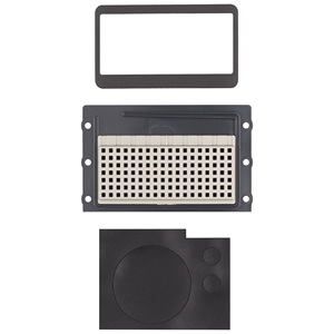 Grille audio-vidéo en métal Steely 8x12 pouces, hauteur 1,5, pour montage mural - Product Image 1