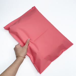 Bolsa de ropa rosa con logo personalizado, bolsa de embalaje para jeans y vestidos, bolsa con cierre zip, bolsa de plástico con cierre zip para boutique - Product Image 6