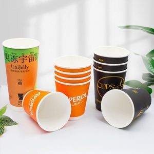 Vaso de Papel Desechable Ecológico Personalizado de Pared Simple para Bebidas Frías y Café Caliente con Impresión de Logotipo - Product Image 6