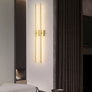 Lampe murale créative minimaliste de luxe 2024 pour salon, fond de télévision, lumière principale, nouveau style, lampes murales de chevet - Product Image 6