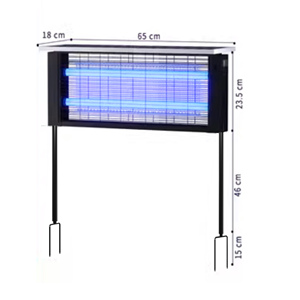 Lampe <span class=keywords><strong>Solaire</strong></span> LED Anti-Moustiques de Jardin 19W HL-914 Couverture Maximale 120-180 Panneau 19W Puissance 12W - Product Image 2