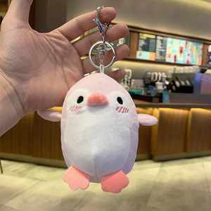 Bán buôn thiết kế mới dễ thương sang trọng chim cánh cụt Keychain Kawaii chim cánh cụt sang trọng Đồ chơi động vật Keychain túi quyến rũ Mặt dây chuyền móc chìa khóa mềm - Product Image 4
