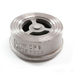 Vanne anti-retour manuelle à ressort SS304 CF8, type Wafer, avec siège à <span class=keywords><strong>disque</strong></span> <span class=keywords><strong>et</strong></span> levage par pression - Product Image 1