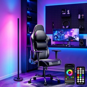 Nouvelle Lampe d'Angle LED RGBIC Intelligente 2026 avec Application et Télécommande, Synchronisation Musicale, Changement Dynamique de Couleurs, Lampe de Sol d'Angle pour Gaming - Product Image 3