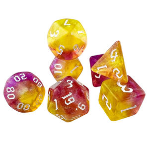 Meilleur populaire nouvelle version usine chine Double couleur paillettes 7 pièces jeu de dés RPG mdn jeu de société <span class=keywords><strong>Warhammer</strong></span> - Product Image 3