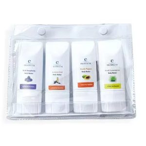 Colección Mini de Mantecas Corporales, 4 Aromas Lujosos: Frambuesa Silvestre, Oud Árabe, Manteca de Karité y Cacao, Minerales del Mar Muerto para una Piel Sedosa - Product Image 1