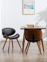 Chaise de salle à manger contemporaine de style européen, chaise coquille minimaliste de luxe léger, tabouret simple pour table de maquillage ou de salle à manger à domicile