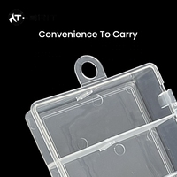 Boîte de rangement transparente pour matériel de pêche, emballage personnalisé, étui portable pour leurres de pêche