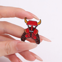 Pin de Esmalte de Robot Rojo, Señor Oscuro, Futurama, Broche Metálico para Chaquetas, Ropa, Accesorios, Regalo