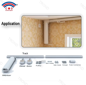 AOK AM68-1.5/100-EM-P Rechargeable Battery With Quiet Design Built-In Radio Smart House Aluminum Motorized <strong>Curtain</strong> <strong>Motor</strong> - Product Image 4