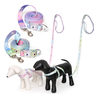 Harnais pour chien PororoPet Poby, modèle gilet, réglable, respirant, en maille, avec design croisé au dos, ensemble de promenade pour chien, harnais pour chiot - Product Image 2