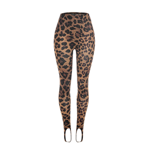 Viviblook D26ST185 Women Leopard Print <b>Set</b> <b>Sexy</b> Sleeveless Bodysuit Skinny Pants Casual Two Piece <b>Set</b> - Product Image 6