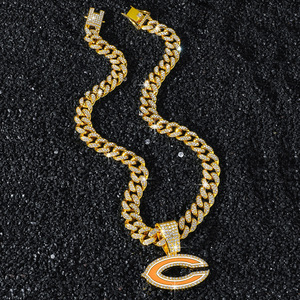 Nouveau Collier Pendentif Lettre C Ovale Plaqué Or Style Hip-Hop avec Caractéristiques Uniques, Bijoux Tendance pour Hommes, Vente en Gros - Product Image 4